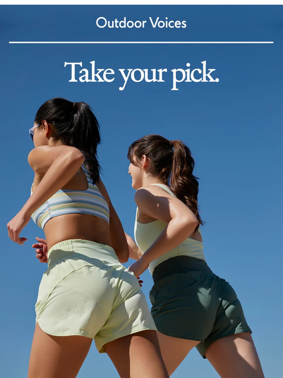 Outdoor Voices Email Newsletters Shop Sales, Discounts, and Coupon Codes