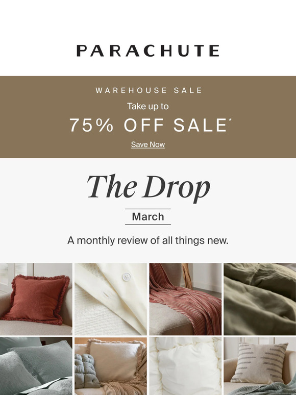 Parachute Email Newsletters Shop Sales, Discounts, and Coupon Codes