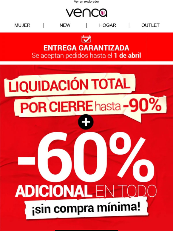 -60% ADICIONAL EN TODO > sin compra mínima