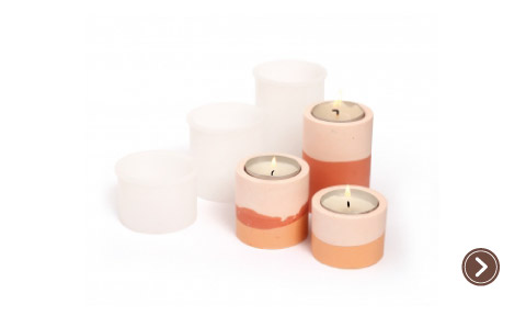 Moule silicone porte bougie