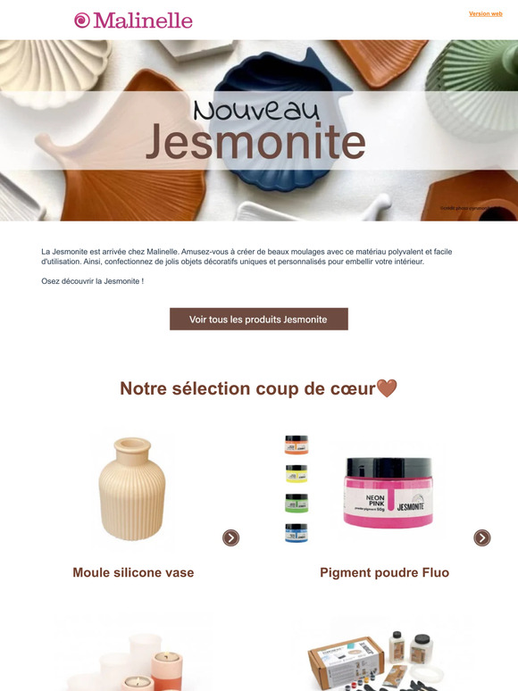 Nouveauté Moulage Tendance : La Jesmonite