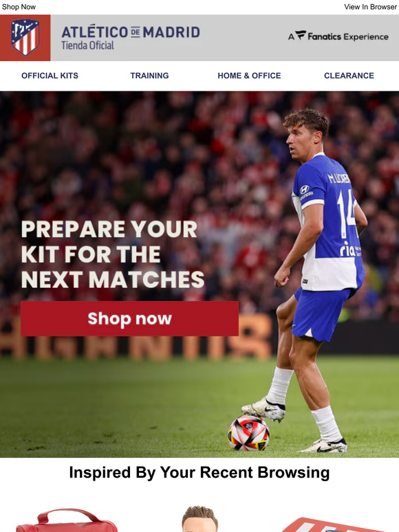 Get Your Kit For The Next Matches