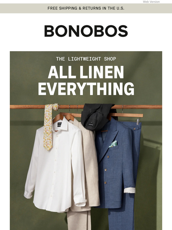 Bonobos Email Newsletters Shop Sales, Discounts, and Coupon Codes