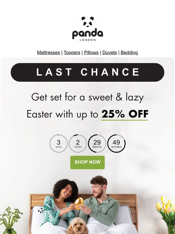 Last Chance for Spring Savings! 🐼