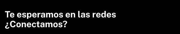 Te esperamos en las redes sociales