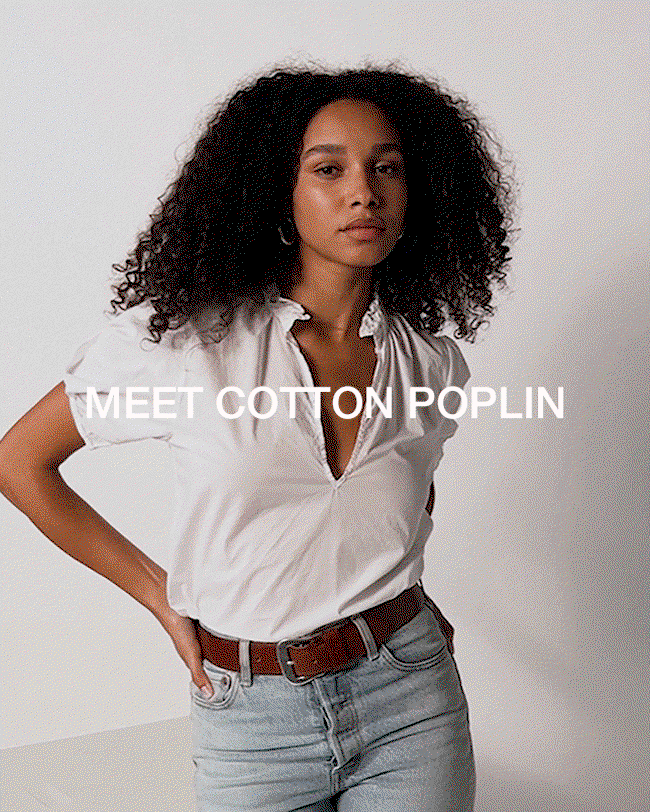 Stonewashed Cotton Poplin | NATION LTD