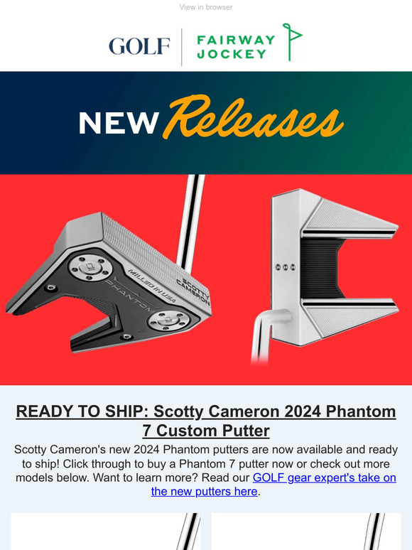 GOLF New Scotty Cameron 2024 Phantom putters ready to ship! Milled