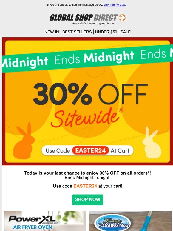 Final Crack at 30% OFF SITEWIDE! Ends Midnight!