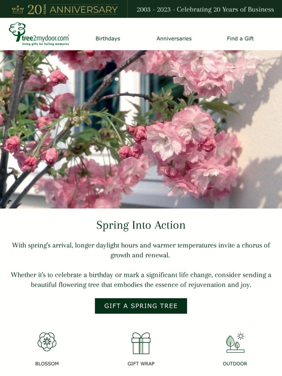 —, Spring Forward with Spring Gifting