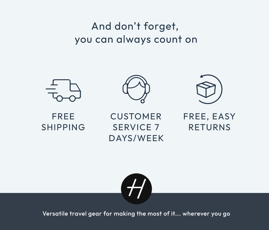 You can always count on free shipping and stellar customer service.