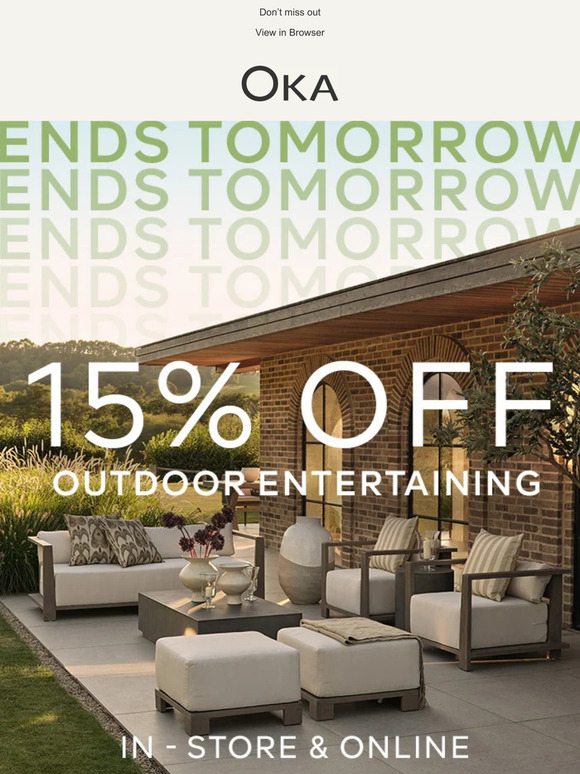 OKA Direct Email Newsletters Shop Sales, Discounts, and Coupon Codes