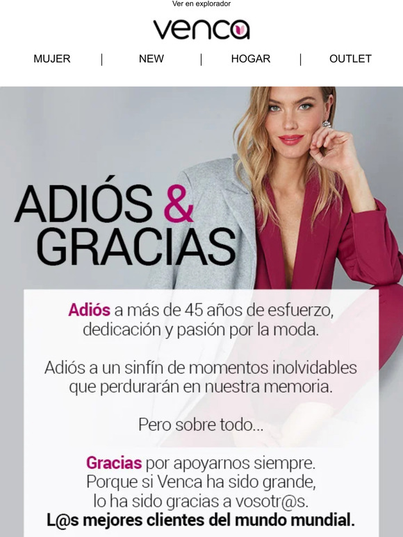 👋¡Adiós   ! Gracias por ser nuestra clienta todo este tiempo...