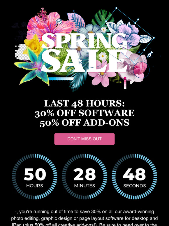 Last 48 hours to save up to 50% ⏰