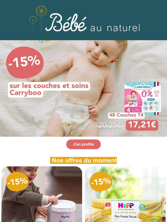 -15% sur les couches Carryboo 😍