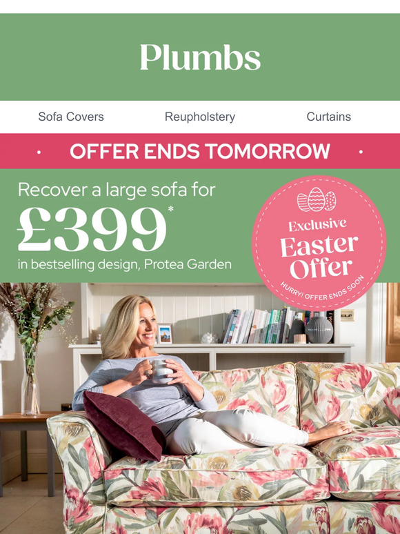 Last chance for £399 bestselling sofa covers!*