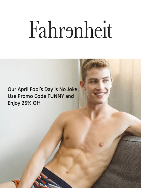 Our April Fool's Day Sale is no Joke!  Save 25%