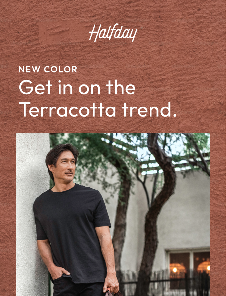 The color you don't want to miss, get in on the Teracotta trend.