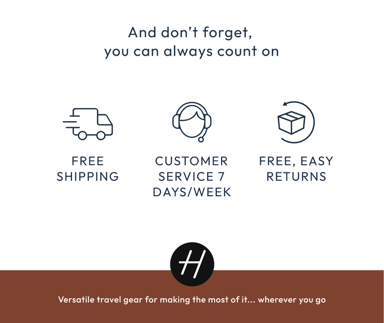 You can always count on free shipping and stellar customer service.