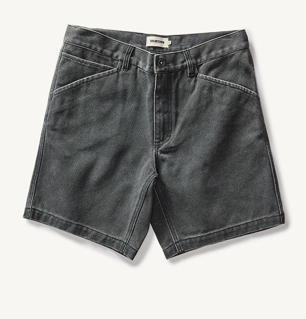 The Camp Short in Coal Chipped Canvas