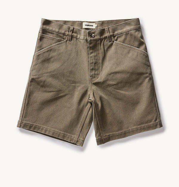 The Camp Short in Stone Chipped Canvas