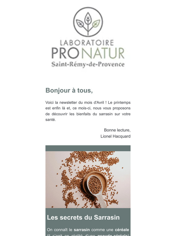 Les secrets du Sarrasin 🌱