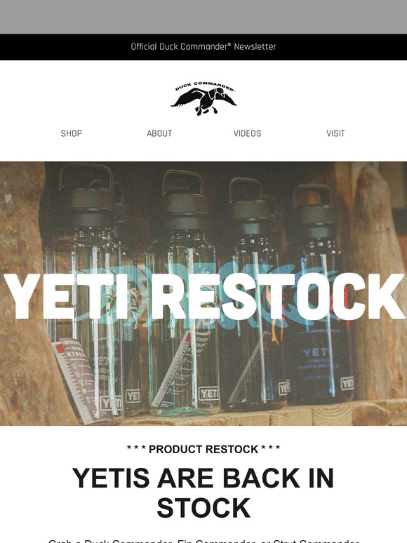 Official Duck Commander Outlet Store Exclusive Duck Commander YETIs