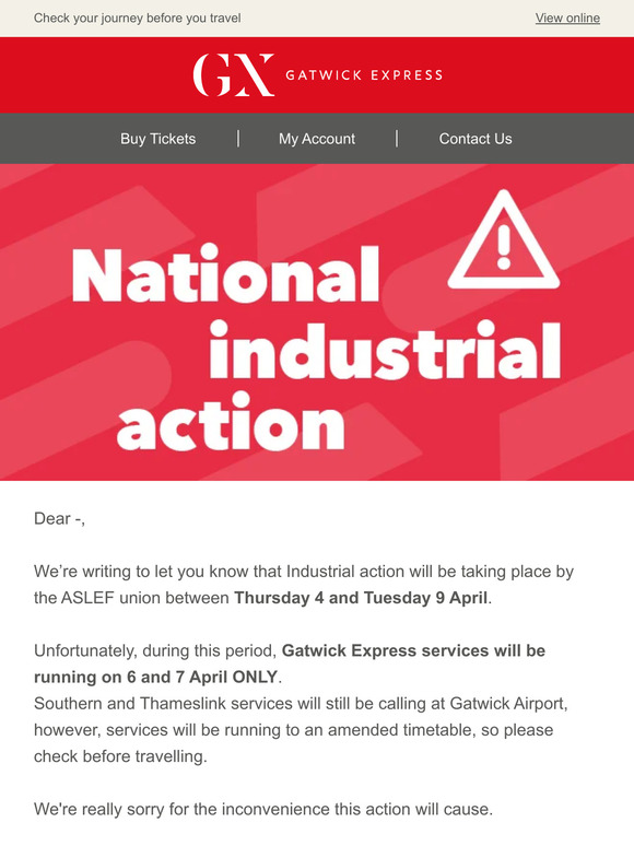 ⚠ Important information on upcoming industrial action ⚠