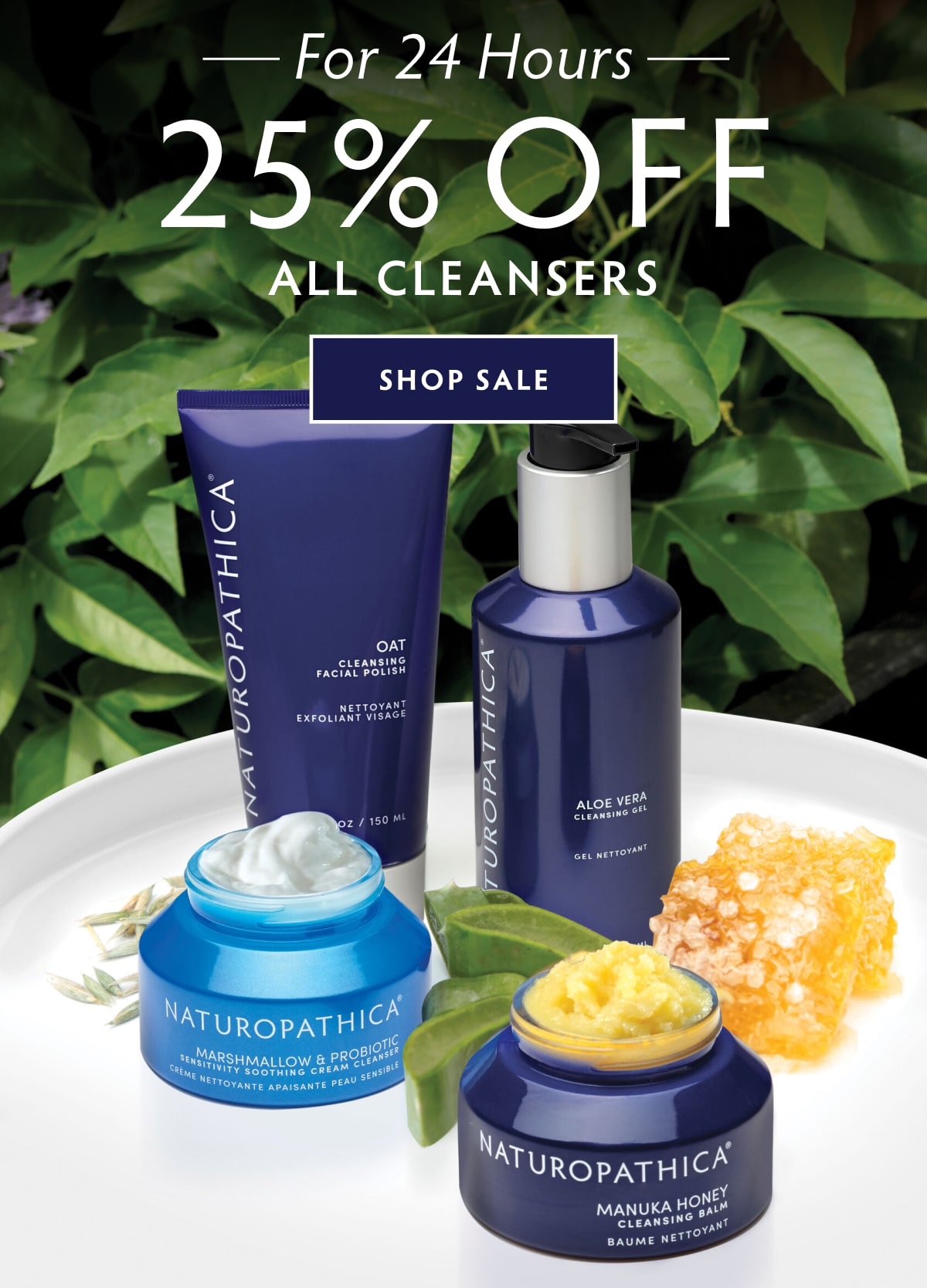 For 24 Hours | 25% OFF CLEANSERS