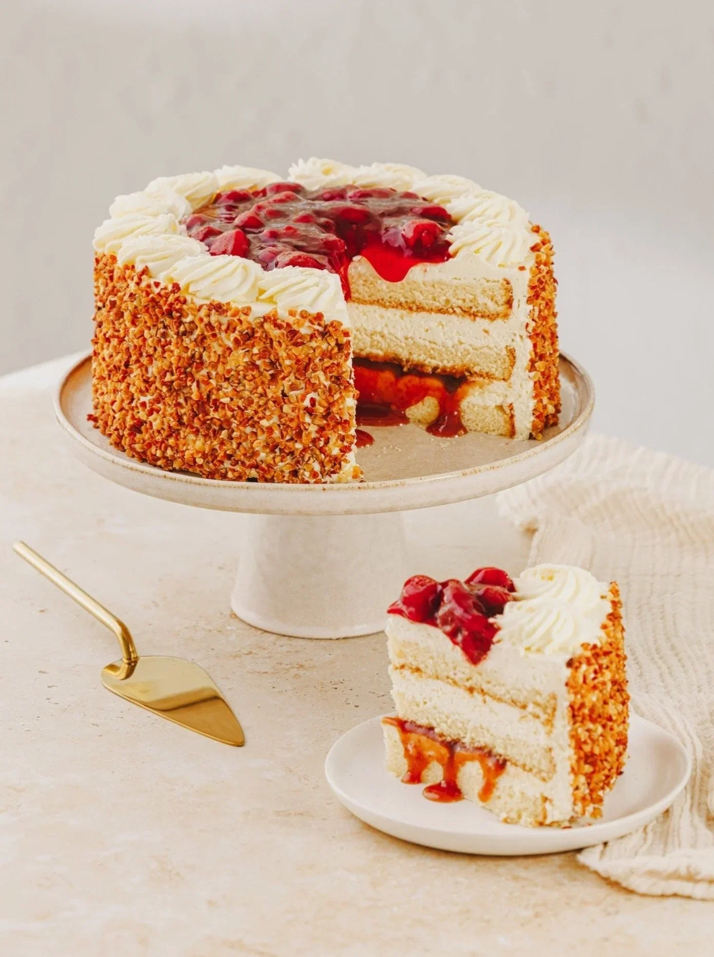 Image of Classic Strawberry Gateau