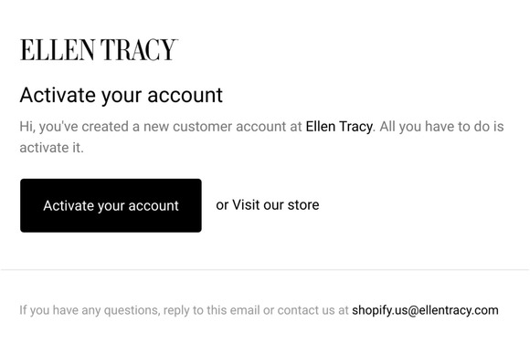 Customer account activation