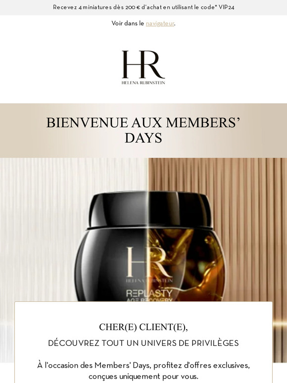 Les Members' Days commencent maintenant