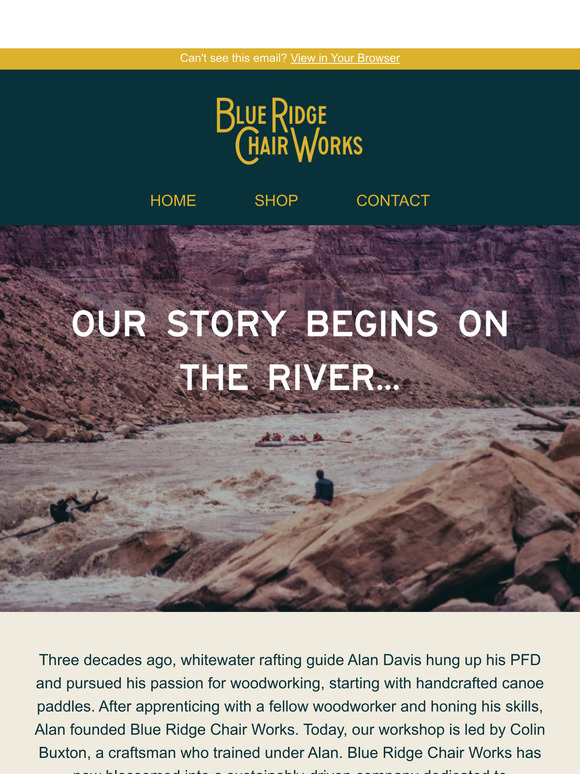 From Paddle to Furniture: The Story Behind Blue Ridge Chair Works