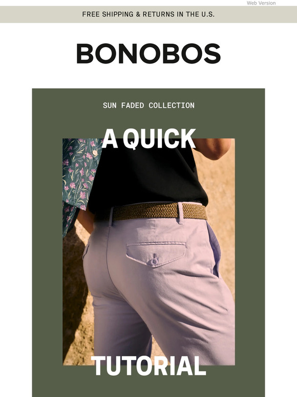 Bonobos Email Newsletters Shop Sales, Discounts, and Coupon Codes
