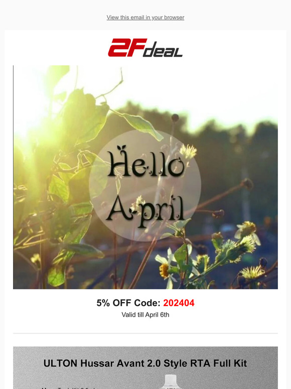 2Fdeal: 5% Site-wide Code and Interesting accessories!