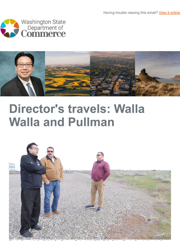 Commerce Director visits Walla Walla, Pullman