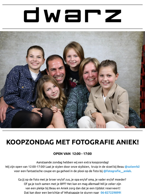 KOOPZONDAG 6 APRIL MET FOTOGRAFIE ANIEK 🌞