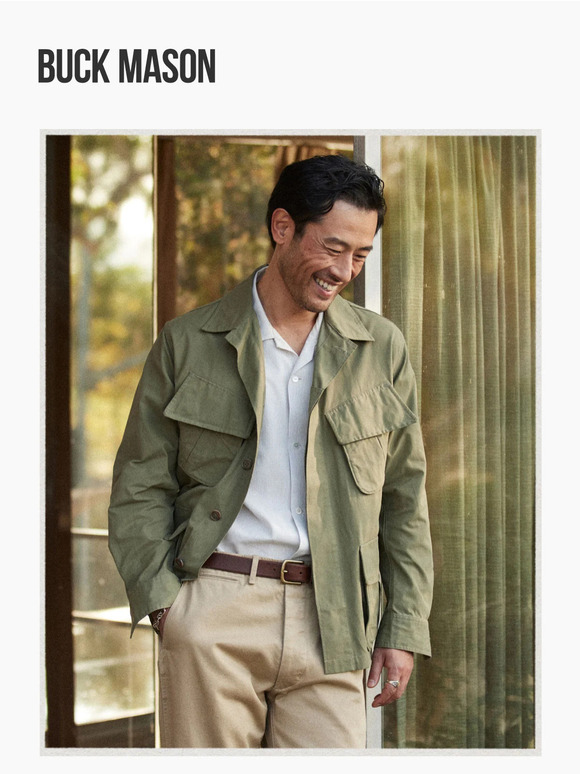 Buck Mason Introducing the Jungle Jacket Milled