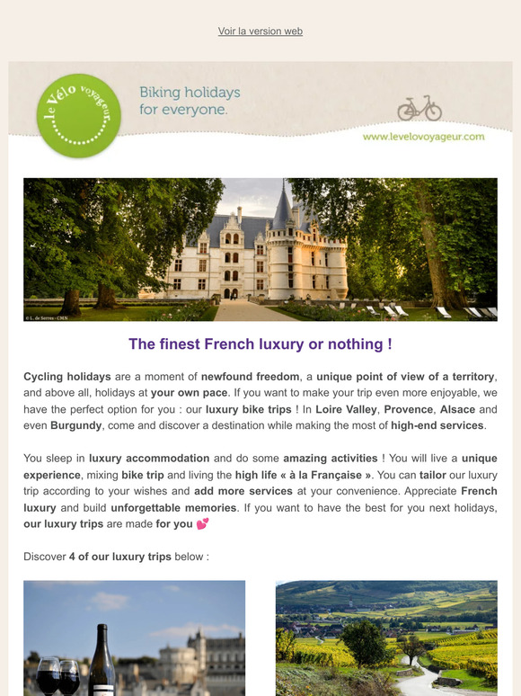 Discover our new luxury bike trips in France ! 🌟