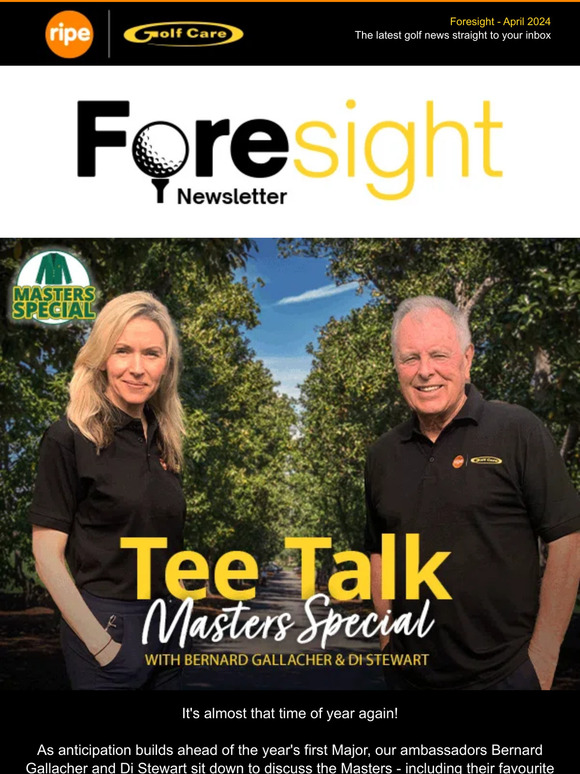 Your April Golf Care newsletter is ready!