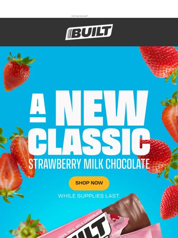 Built Bar Strawberry Milk Chocolate Puffs are HERE! Order now! Milled