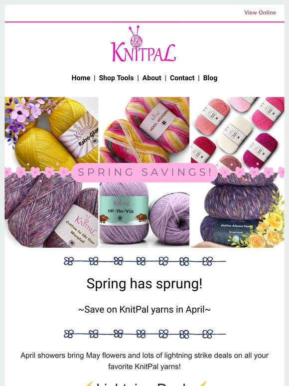 Lightning Strikes Your Fave KnitPal yarns in April
