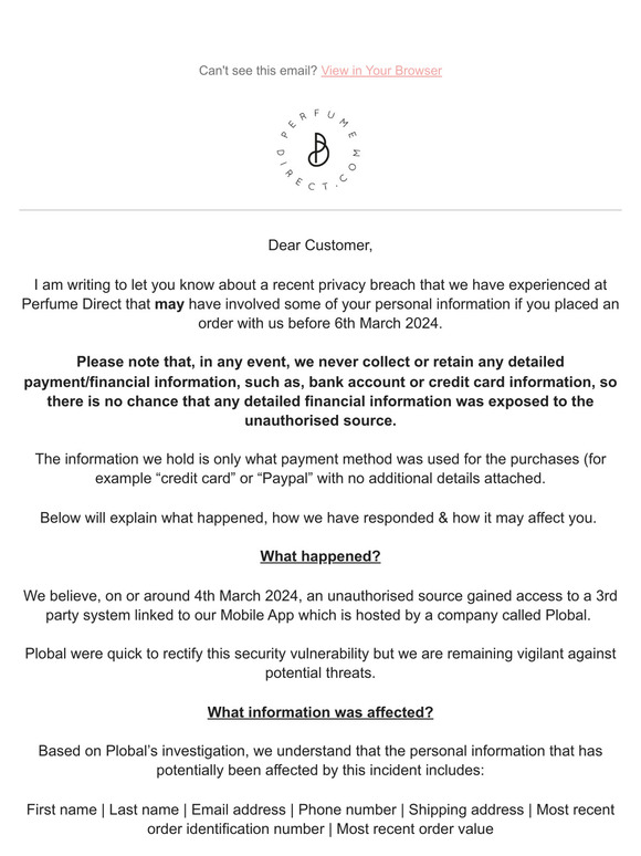 Important Info About Data Incident