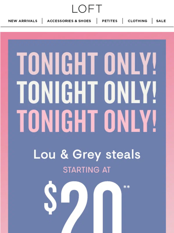 Lou & Grey Email Newsletters Shop Sales, Discounts, and Coupon Codes