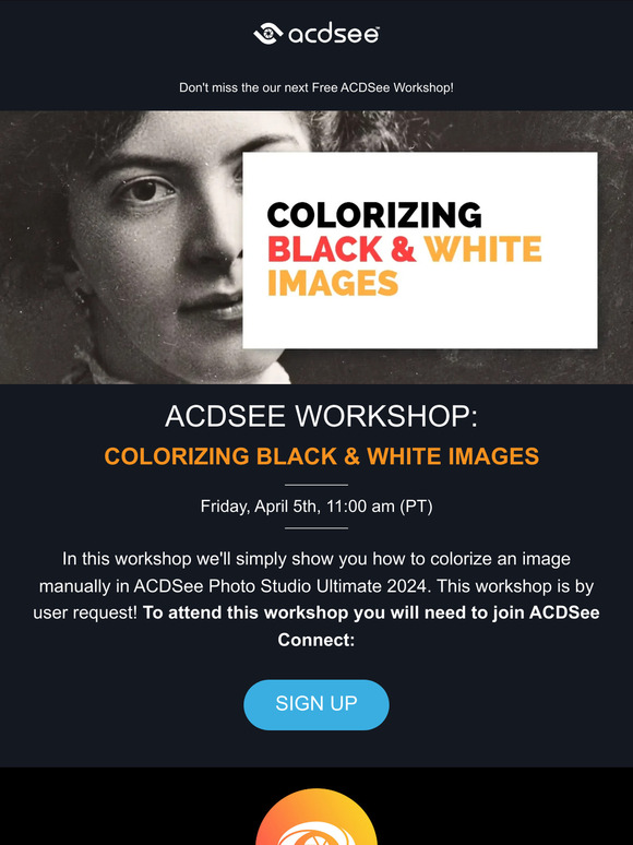 Free Workshop! Colorizing Black & White Images this Friday!