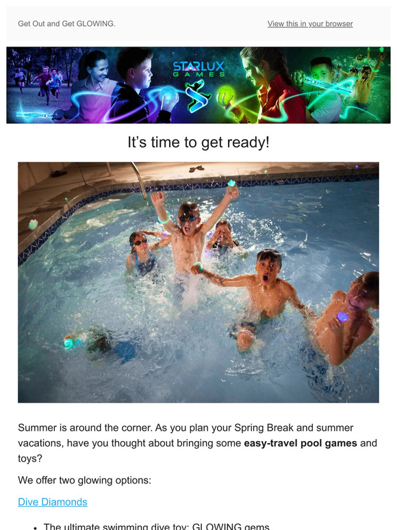 Ready for Glowing Pool Toys? 💎💦