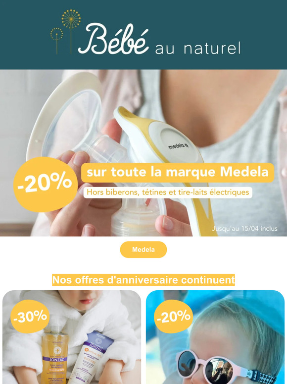 -20% sur toute la marque Medela 🐣