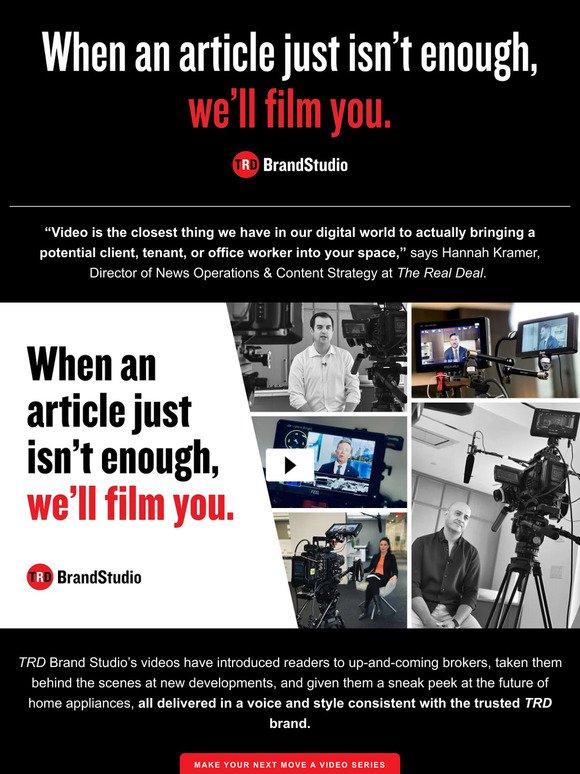 From Vision to Reality: TRD Brand Studio Videos Amplify Your Real Estate Storytelling