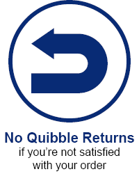 No quibble returns if you're not satisfied