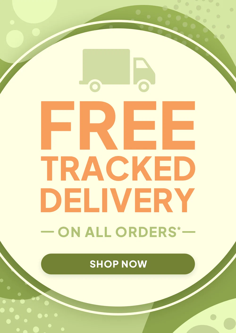 FREE TRACKED DELIVERY ON ALL ORDERS* - SHOP NOW
