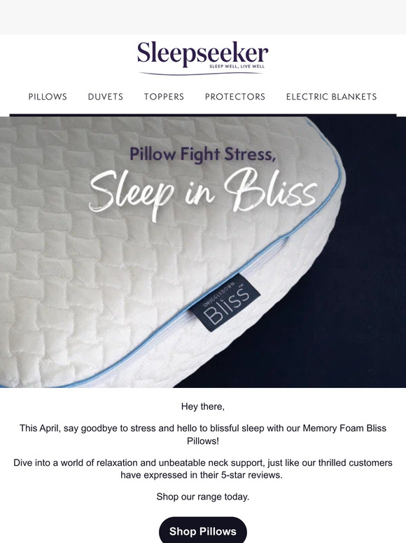 🌙 Dive into Our Memory Foam Bliss Pillows